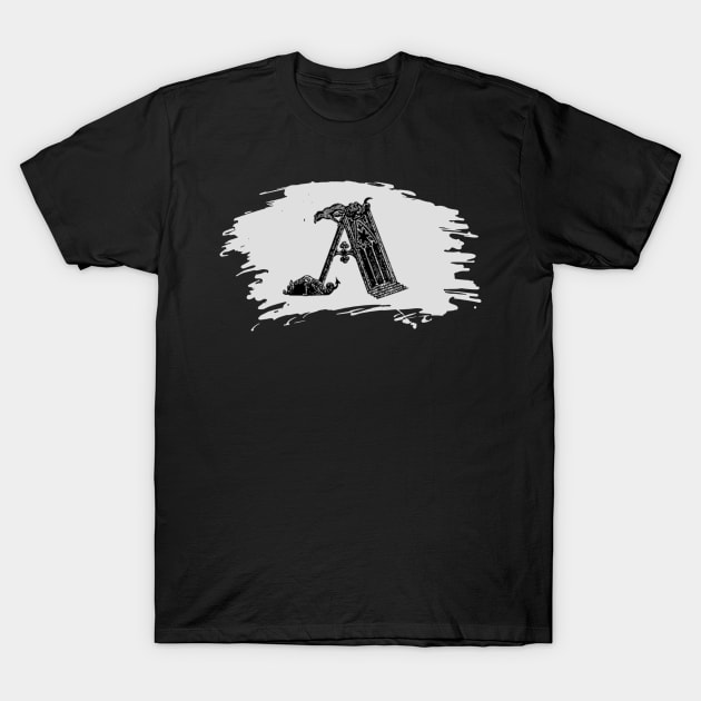 Gothic letter A – Alphabet typography T-Shirt by IrvinGoth Garden